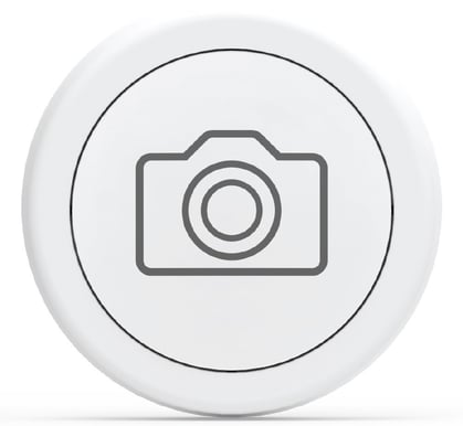 Flic Button, Vit - Selfie