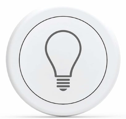 Flic Button, Vit - Lights