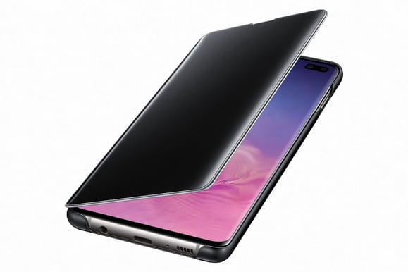 Samsung Galaxy S10+ Clear View Cover Svart