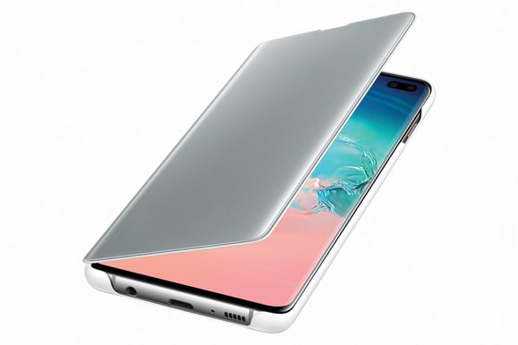 Samsung Galaxy S10+ Clear View Cover Vit