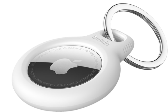 Belkin AirTag-nyckelring Vit