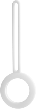 DELTACO AirTag-fodral Vit
