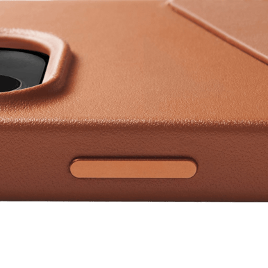 Mujjo Full Leather Wallet Case iPhone 14 Pro Max Brun