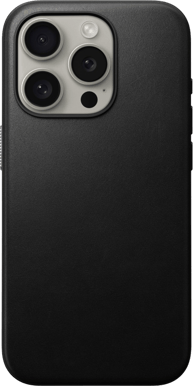 Nomad iPhone 15 Pro Modern Leather Case Horween Svart