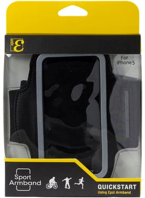 Deltaco armband iPhone 5 Svart