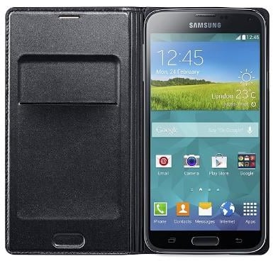 Samsung Galaxy S5 Flip Wallet Blå/Svart