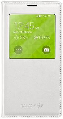 Samsung Galaxy S5 S-View Cover med trådlös laddning vit