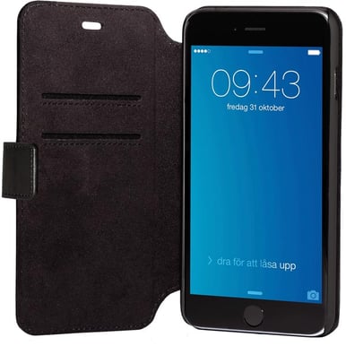 iDeal Slim Magnet Wallet iPhone 6/6s Plus Svart