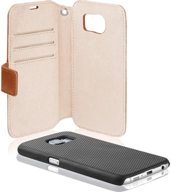 iDeal Slim Magnet Wallet Galaxy S6 Brun