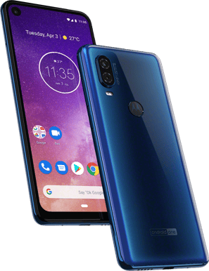 Motorola One Vision Safirblå