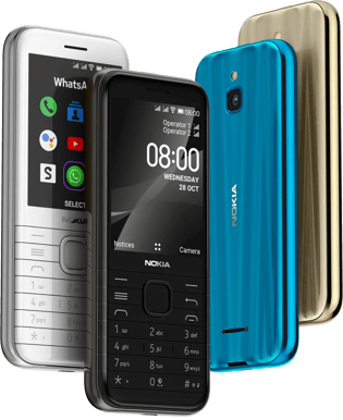 Nokia 8000 4G Onyxsvart