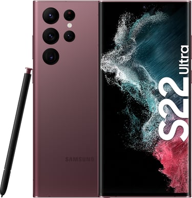 Samsung Galaxy S22 Ultra (128GB) 5G Vinröd