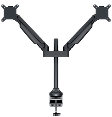 M VESA Gas Lift Arm Dual Svart