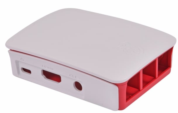 Låda för Raspberry Pi, Vit/Röd