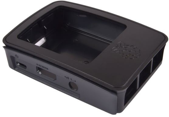 Låda för Raspberry Pi, Svart/Grå