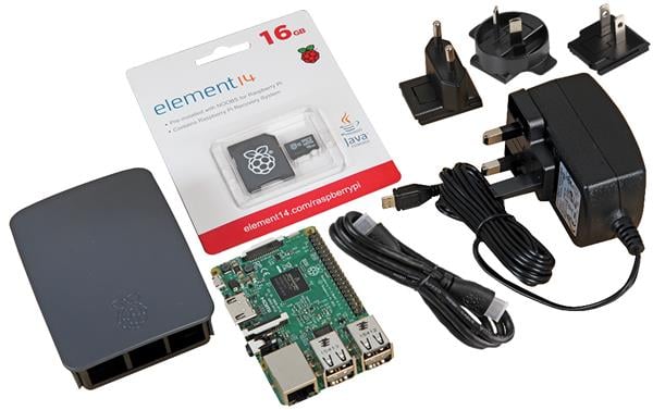 Raspberry Pi 3 Official Starter Kit Ucreate -Svart