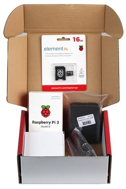 Raspberry Pi 3 Official Starter Kit Ucreate -Svart