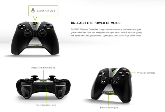 Nvidia SHIELD Tablet Wireless Controller