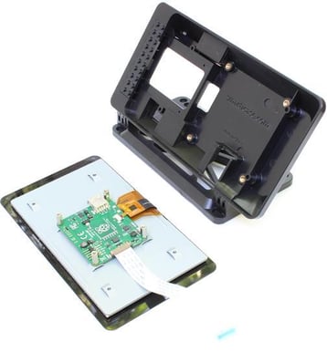 Låda för Raspberry Pi & Touch-skärm, LEGO-kompatibel, Svart