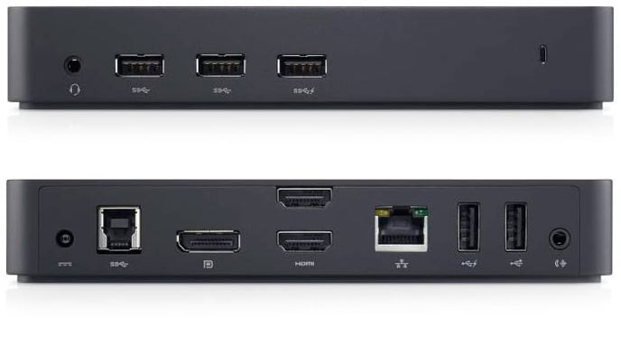 Dell Dockningsstation D3100 12 portar Svart