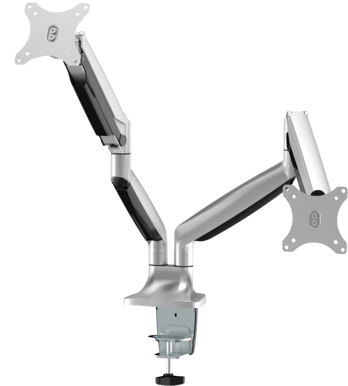 M Deskmount Gas Spring Dual Silver