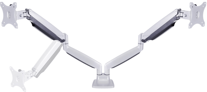 M Deskmount Gas Spring Dual Silver