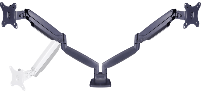 M Deskmount Gas Spring Dual Svart