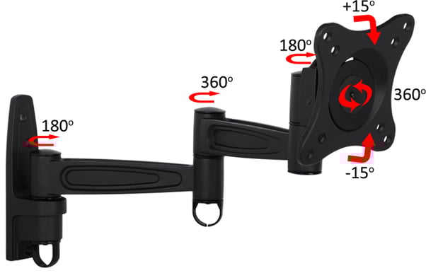 M VESA Flexarm 360 III Svart