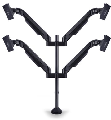 M VESA Gas Lift Arm Quad Svart HD