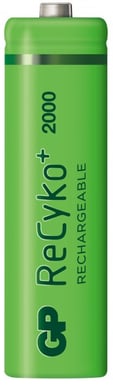 GP Recyko NiMH AA-batterier 2000 mAh (R6) 4-P
