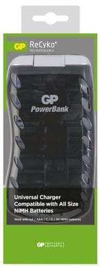 GP Universal batteriladdare Svart