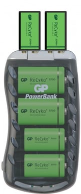 GP Universal batteriladdare Svart