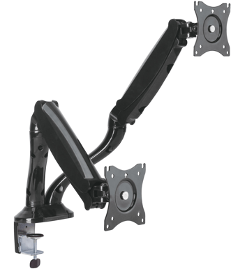 LogiLink Ledad monitorarm gas 13-27" dubbel