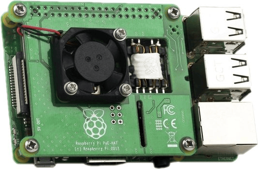 Raspberry Pi PoE-HAT (Passar RPi 3B+ och framåt)