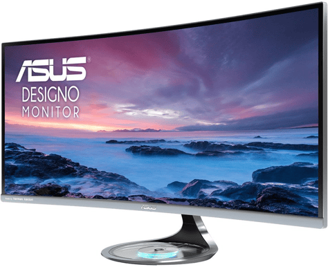 ASUS Designo Curve 34" MX34VQ 100 Hz Qi-laddning