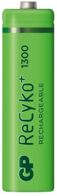 GP ReCyko NiMH AA-batterier 1300 mAh (R6) 4-P
