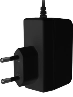 Strömadapter Raspberry Pi v2, microUSB - Svart