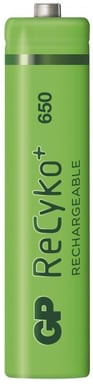 GP ReCyko NiMH AAA-batterier 4+2 med battery organizer
