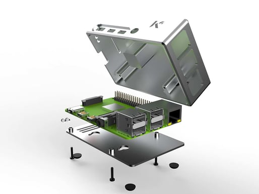 Raspberry Pi 4 Chassi Aluminum KKSB