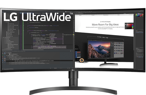 LG 34" UltraWide 34WN80C 21:9 Curved IPS USB-C