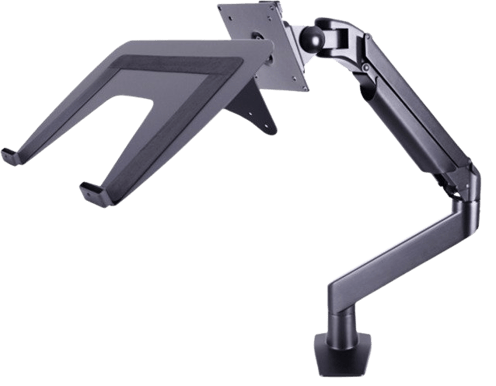 M Laptop Holder Gas Lift Arm Silver