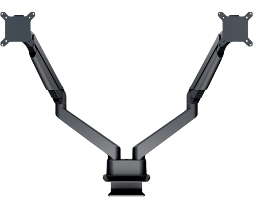M VESA Gas Lift Arm Dual Side by Side HD Svart