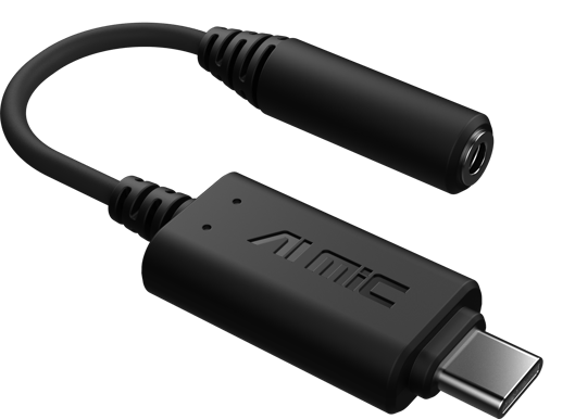 ASUS AI Noise-Canceling USB-C - 3.5mm Mic Adapter