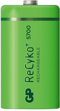 GP ReCyko NiMH D-batterier 5700 mAh (LR20) 2-P