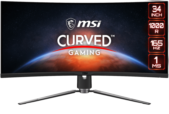MSI 34" Artymis 343CQR WQHD 21:9 VA (1000R) 165 Hz