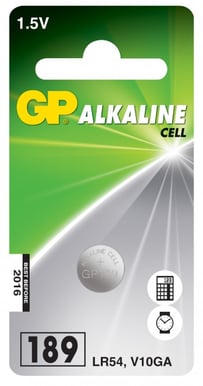 GP Alkalisk knappcell LR54 1.5V 1-P