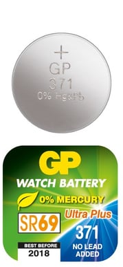 GP Klockbatteri Knappcell (371F) 1.55V 10-P
