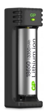 GP 18650 Li-ion Batteriladdare 1-slot inkl. 1x 3350 mAh