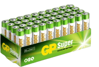 GP Super Alkaliska AAA-batterier (LR03) Box 40-P