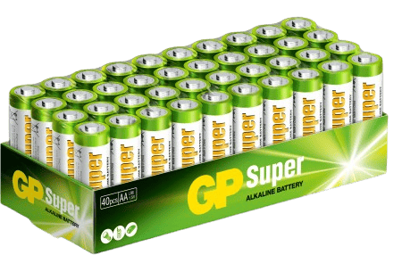 GP Super Alkaliska AA-batterier (LR6) Box 40-P